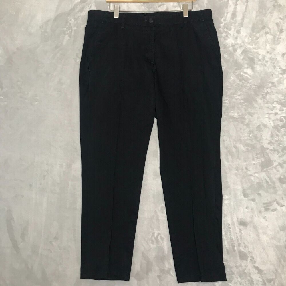 Lands' End Outfitters Pant Womens 16 Navy Uniform Lot of 3 Pair Work Casual